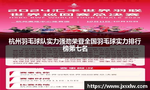 杭州羽毛球队实力强劲荣登全国羽毛球实力排行榜第七名